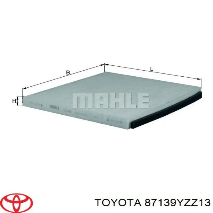 87139YZZ13 Toyota filtro de habitáculo