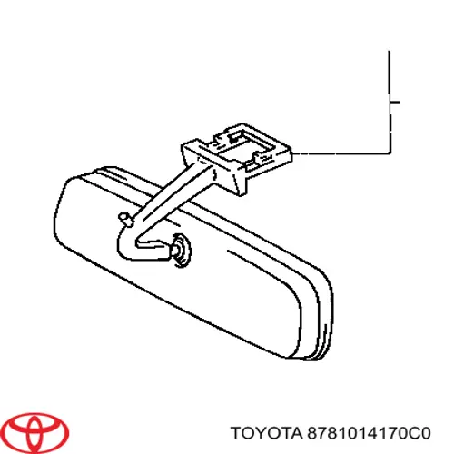  Retrovisor interior para Toyota Avensis LCM