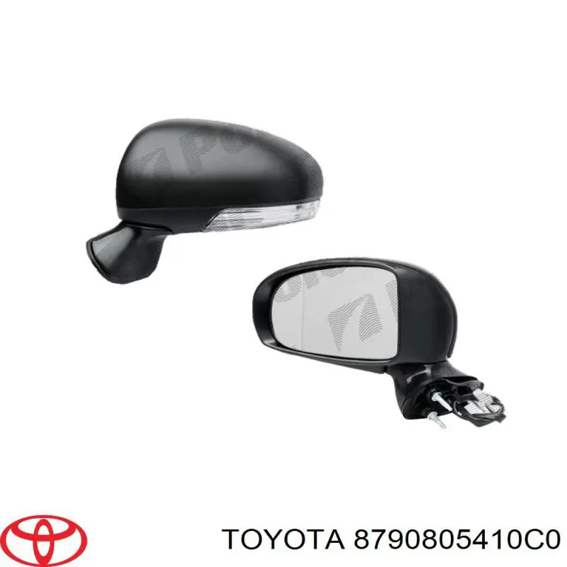 8790805410A0 Toyota espejo retrovisor derecho