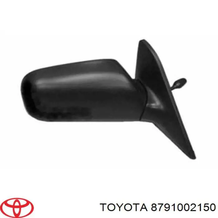  Espejo retrovisor derecho para Toyota Corolla E11