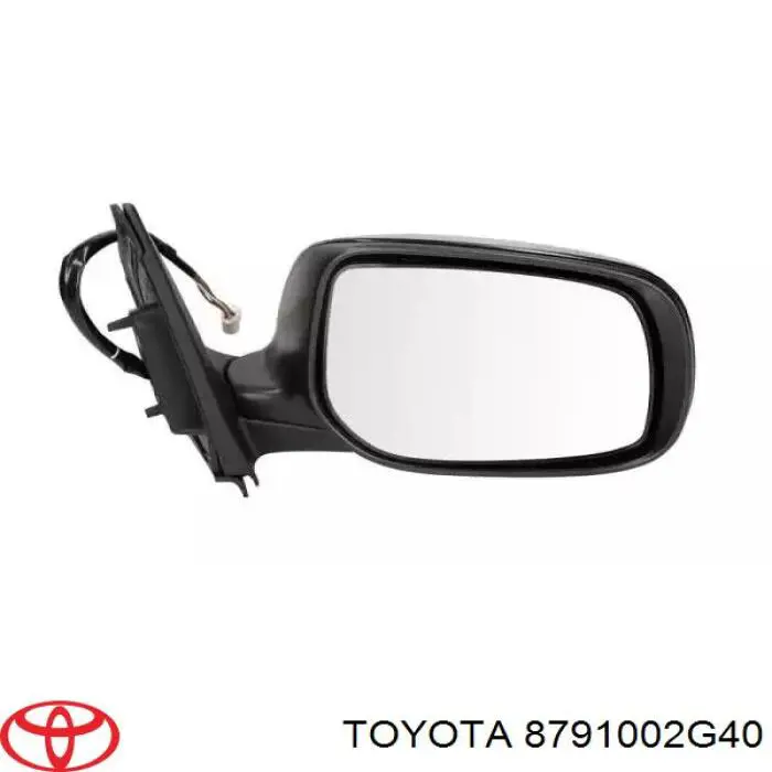 8791002G40 Toyota espejo retrovisor derecho