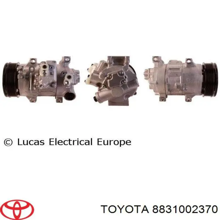 8831002370 Toyota compresor de aire acondicionado