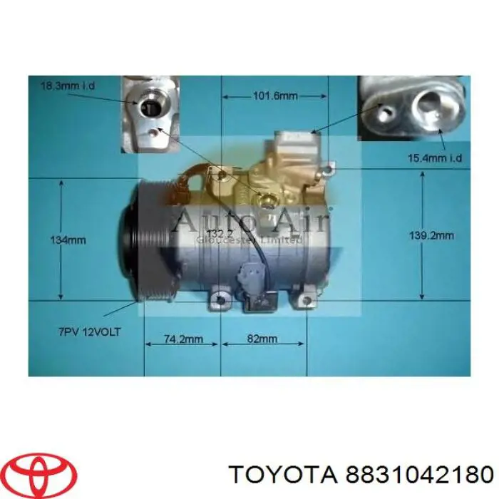 88310-42180 Toyota compresor de aire acondicionado