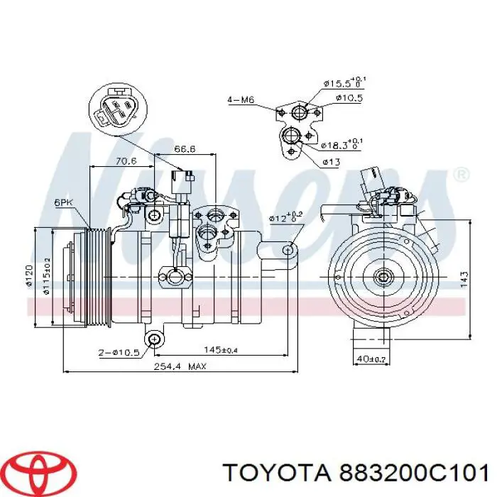  Compresor de aire acondicionado para Lexus GX 