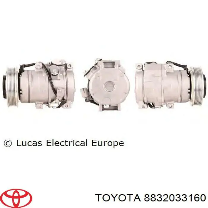 8832033160 Toyota compresor de aire acondicionado