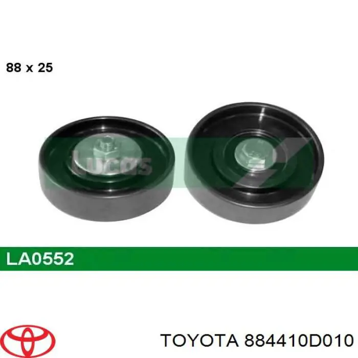 884410D010 Toyota polea inversión / guía, correa poli v