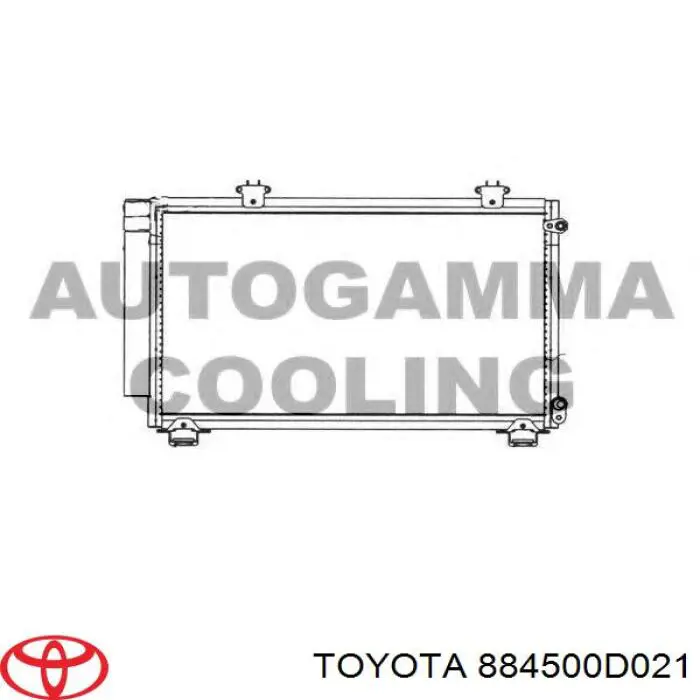 884500D021 Toyota condensador aire acondicionado