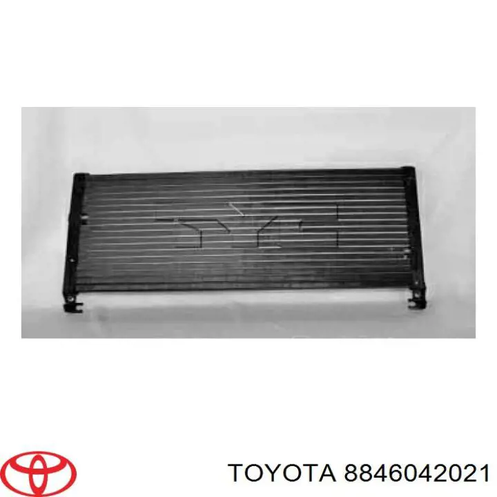 8846042021 Toyota condensador aire acondicionado