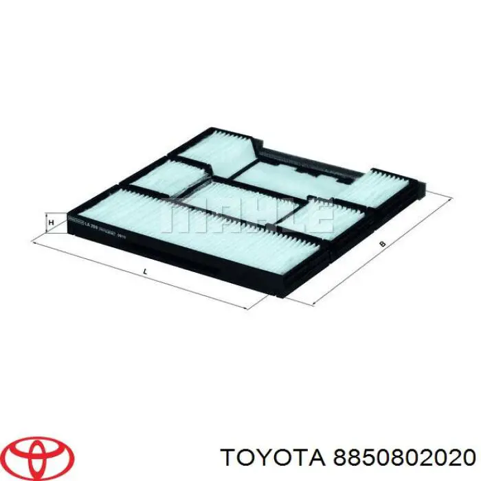 8850802020 Toyota filtro de habitáculo