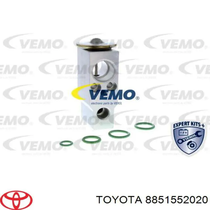 8851552020 Toyota válvula de expansión, aire acondicionado