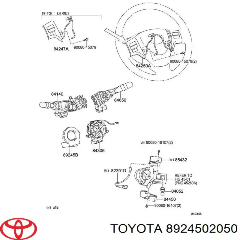 8924502050 Toyota 