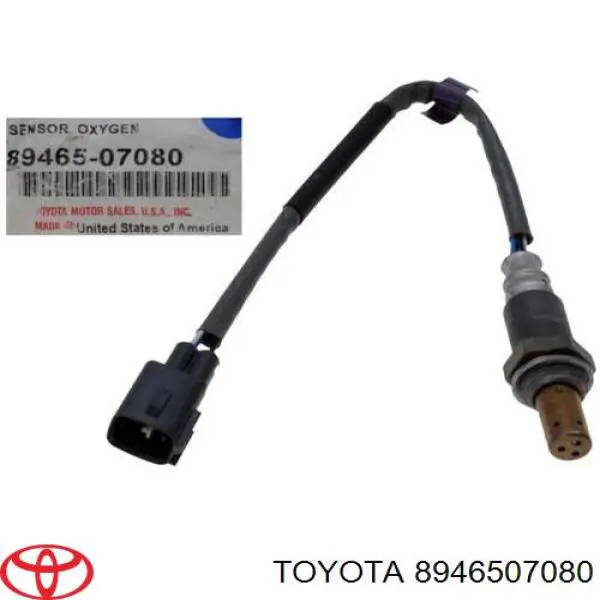 8946507080 Toyota sonda lambda, sensor de oxígeno despues del catalizador derecho