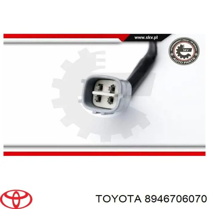 8946706070 Toyota sonda lambda sensor de oxigeno para catalizador