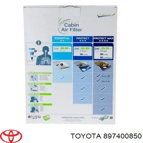 897400850 Toyota filtro de habitáculo