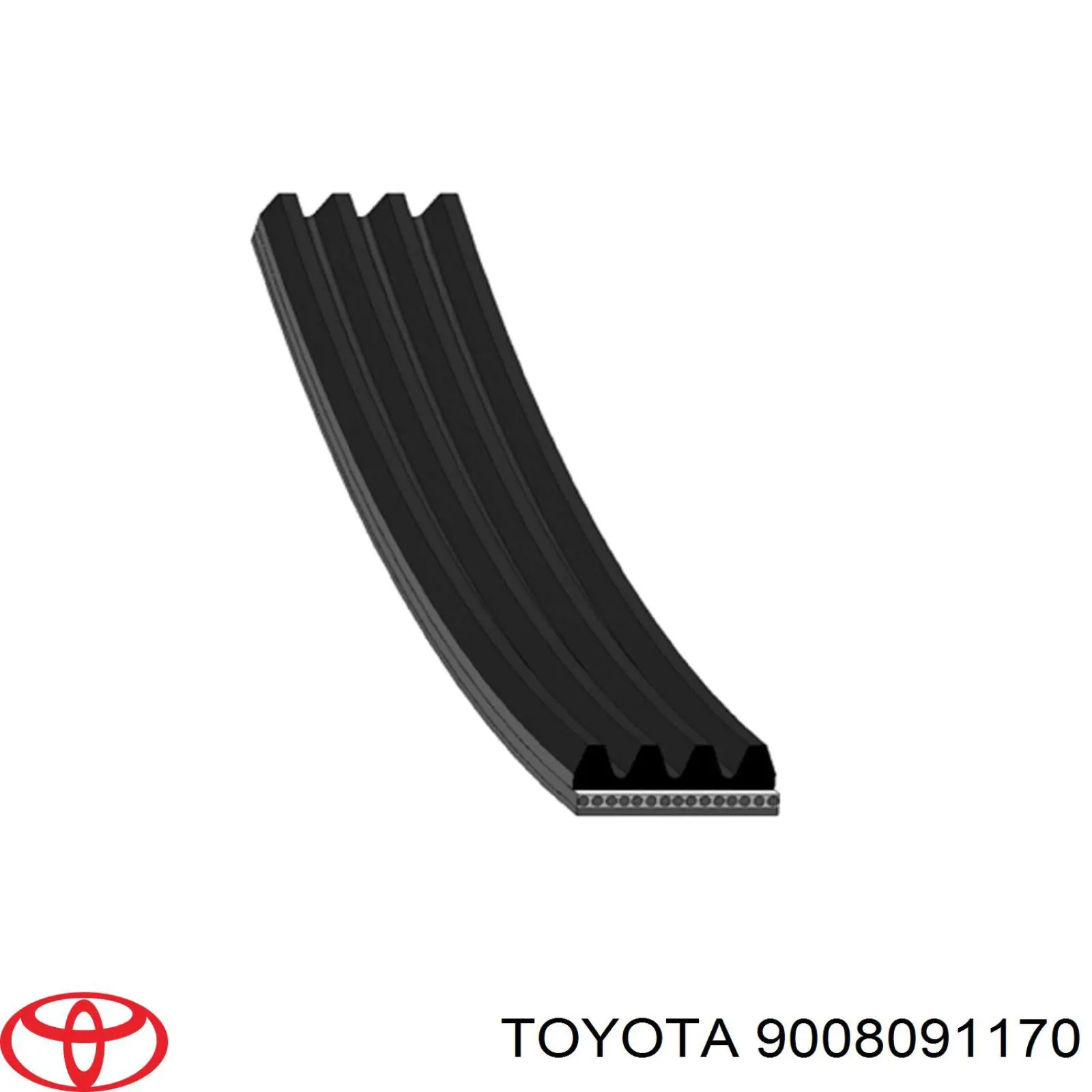 9008091170 Toyota correa trapezoidal