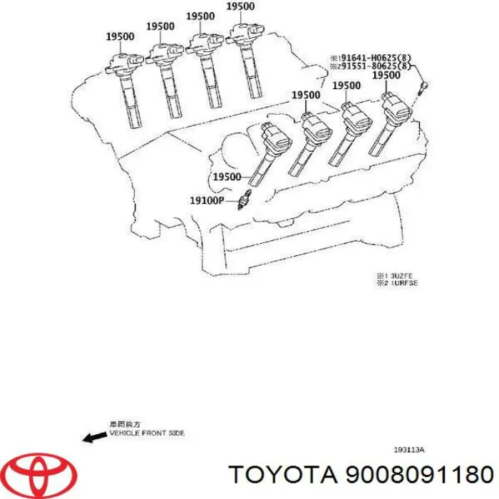 9008091180 Toyota bujía de encendido