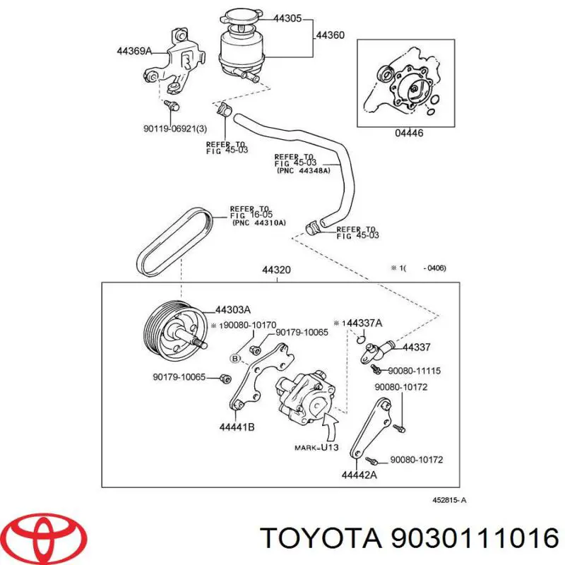 9030111016 Toyota 