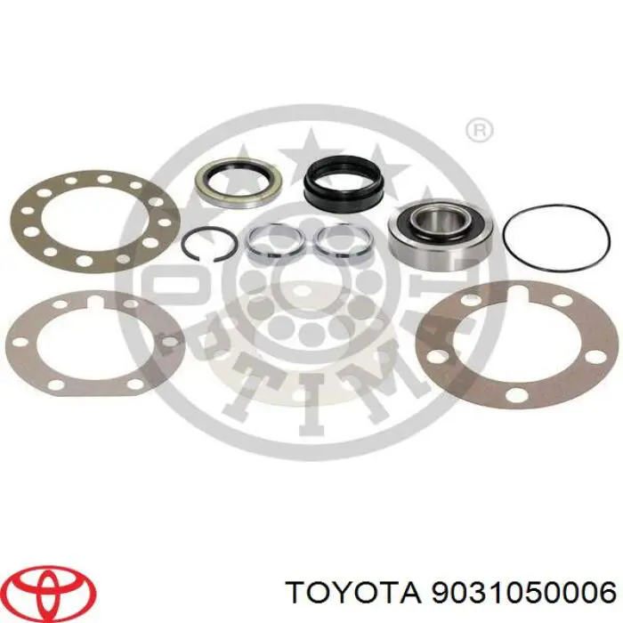 9031050006 Toyota anillo retén de semieje, eje trasero, interior