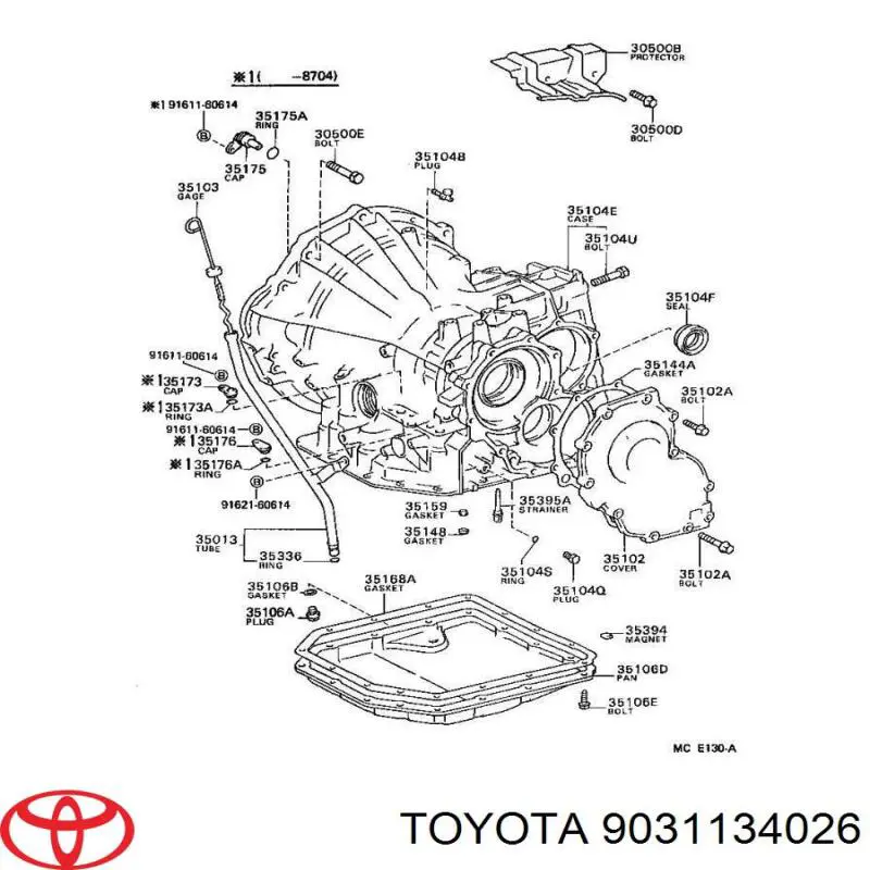 9031134026 Toyota anillo retén de semieje, eje delantero, izquierdo