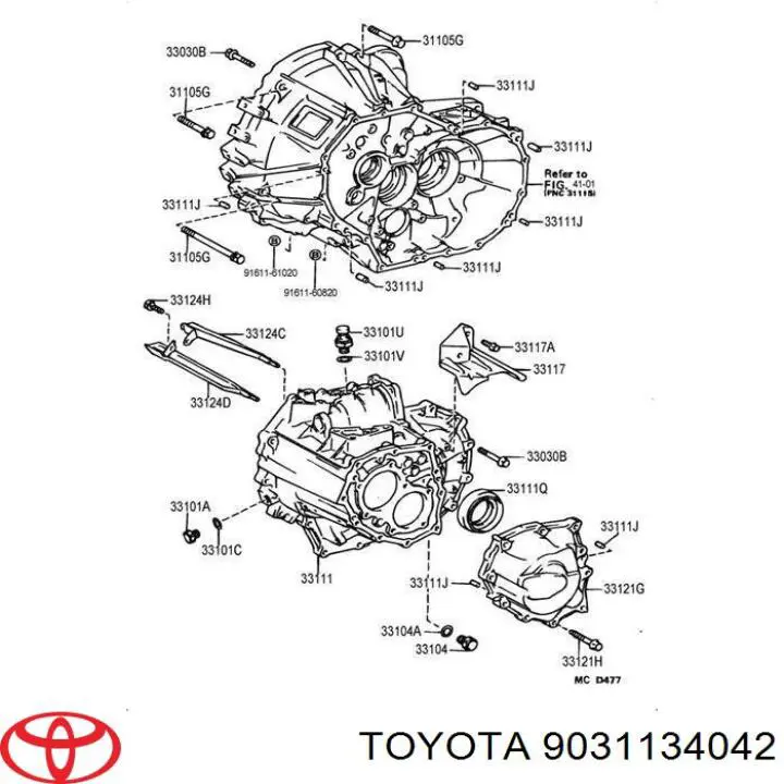  Anillo retén de semieje, eje delantero, izquierdo para Toyota Corolla E9