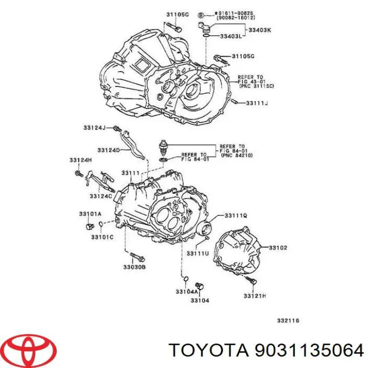 9031135064 Toyota anillo retén de semieje, eje delantero