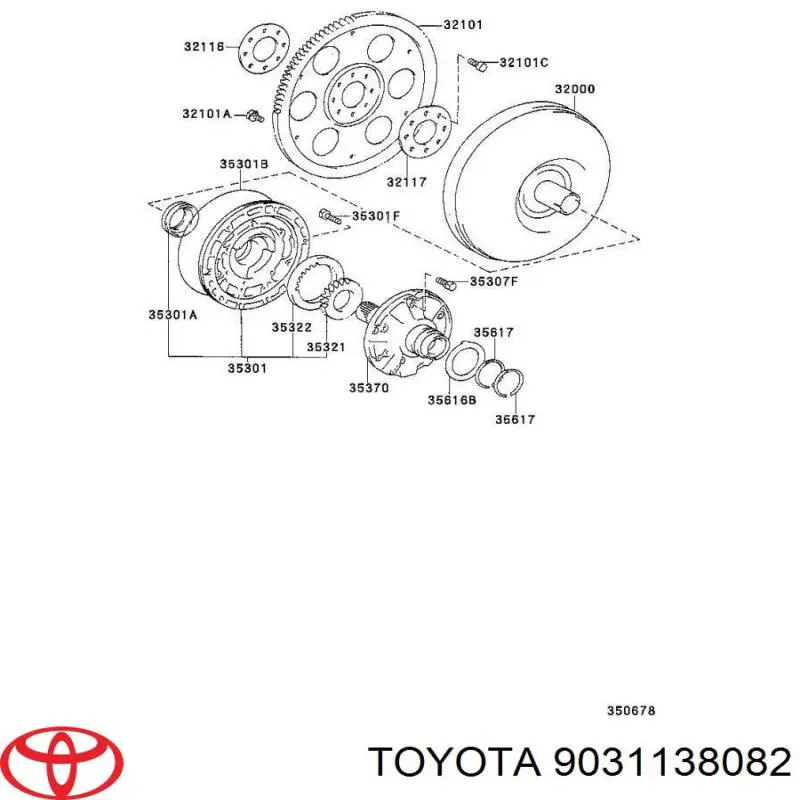  Sello De Aceite Transmision Automatica para Toyota Hilux N