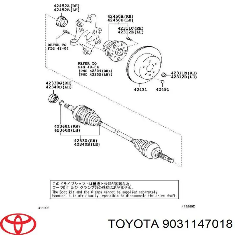 9031147018 Toyota 