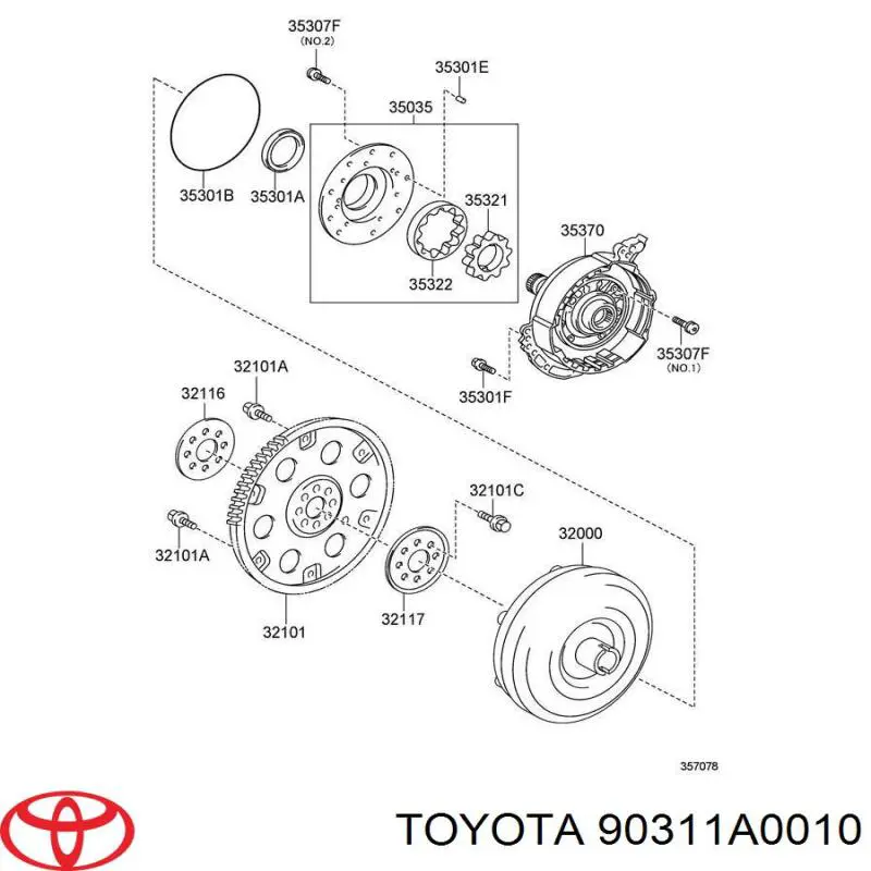  Sello De Aceite Transmision Automatica para Toyota Venza AGV1, GGV1