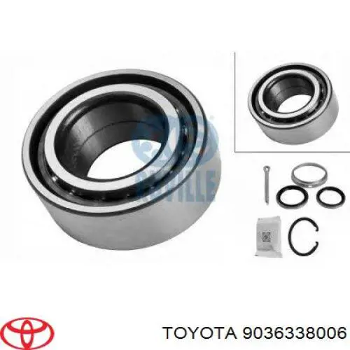 9036338006 Toyota cojinete de rueda delantero