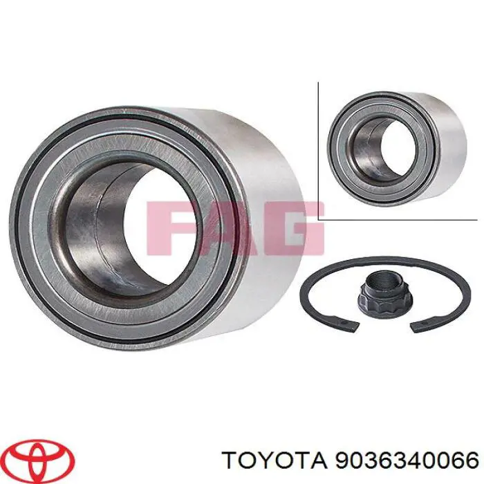 9036340066 Toyota cojinete de rueda delantero