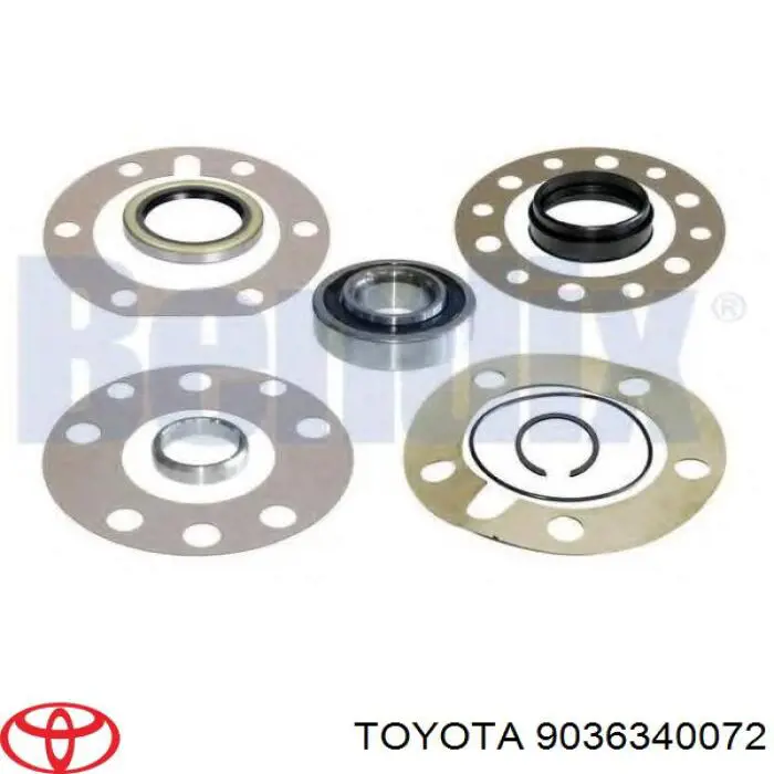 9036340072 Toyota cojinete, palier, eje trasero