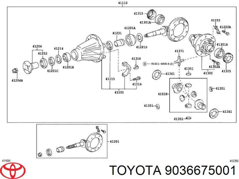 32915JRYA1 Koyo cojinete de diferencial, eje trasero