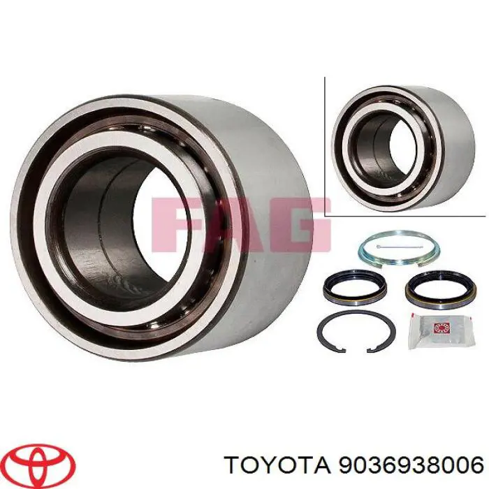 9036938006 Toyota cojinete de rueda delantero