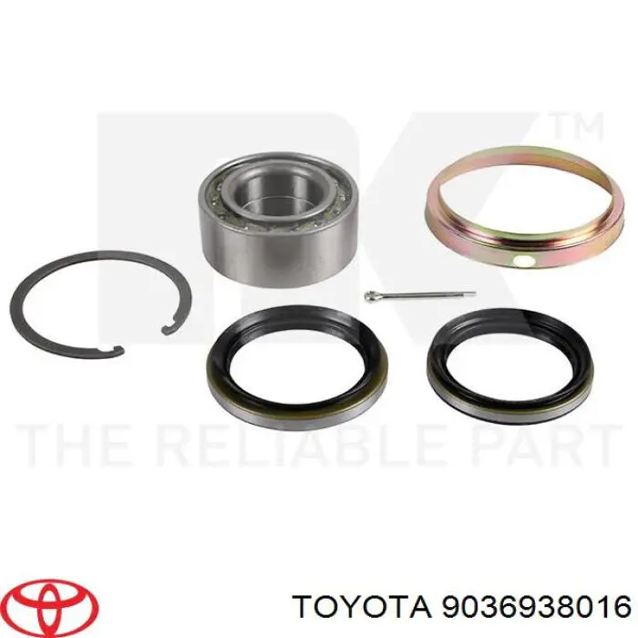 9036938016 Toyota cojinete de rueda delantero