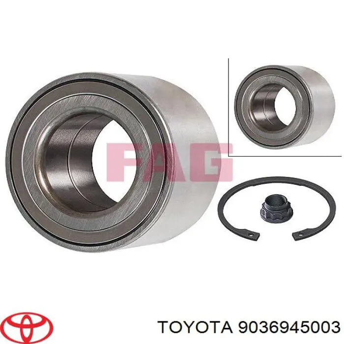 9036945003 Toyota cojinete de rueda delantero