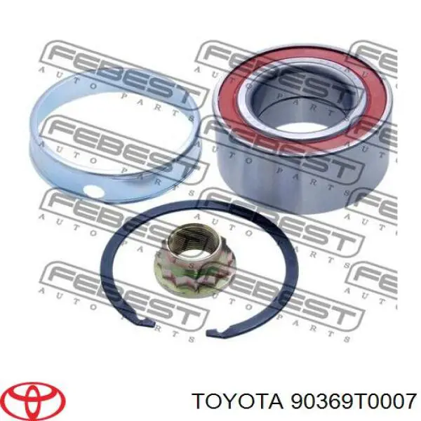 90369T0007 Toyota cojinete de rueda delantero