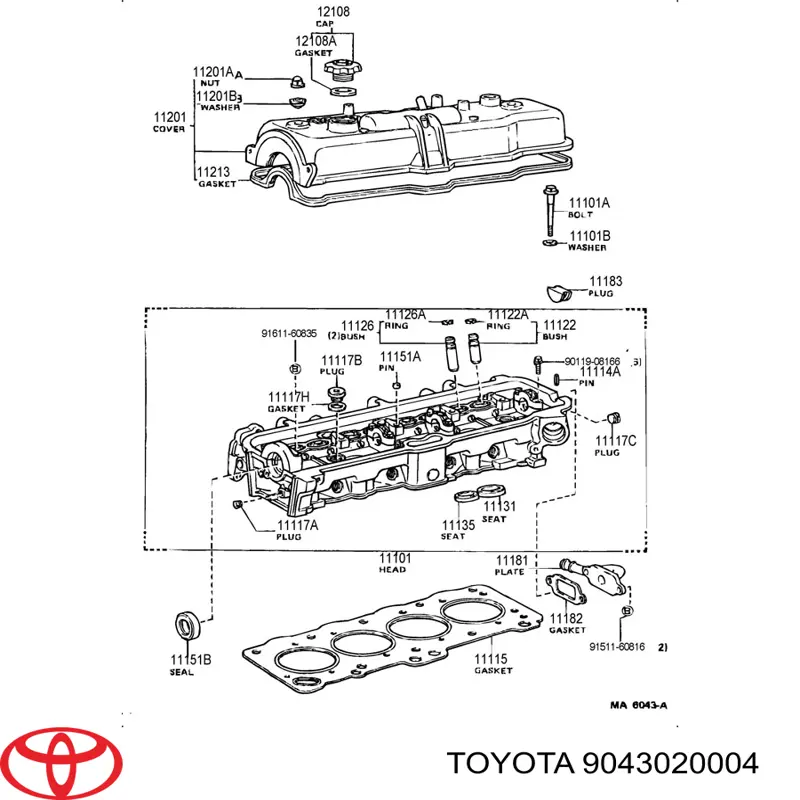  Junta, tapón roscado, colector de aceite para Toyota Matrix 