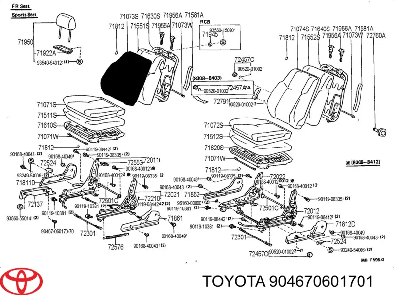 904670601701 Toyota 