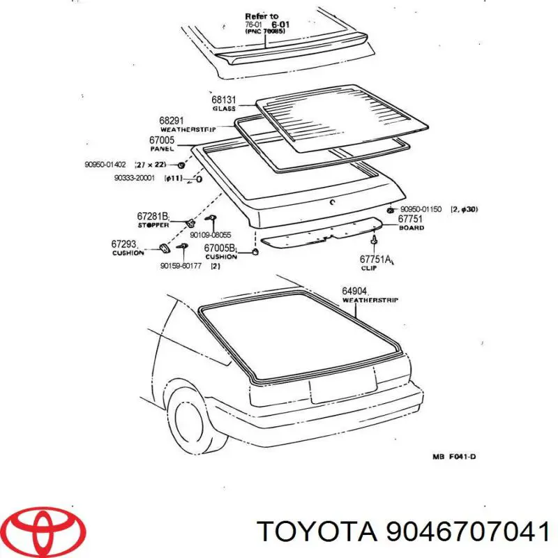 9046707041 Toyota 