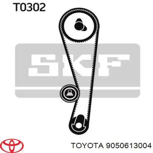 9050613004 Toyota muelle tracción, rodillo tensor (correa distribución)