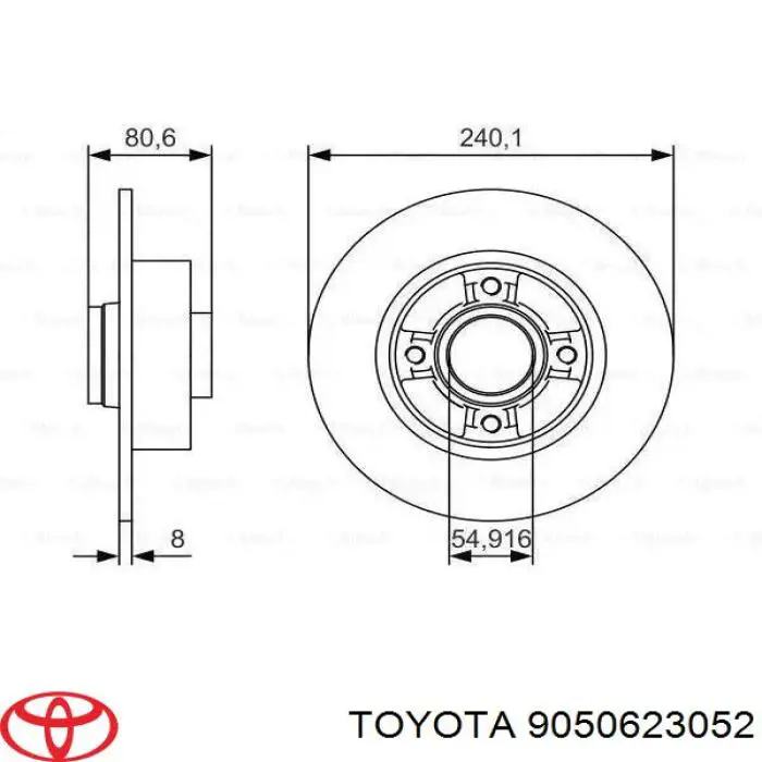  Juego de reparación, frenos traseros para Toyota Land Cruiser J200