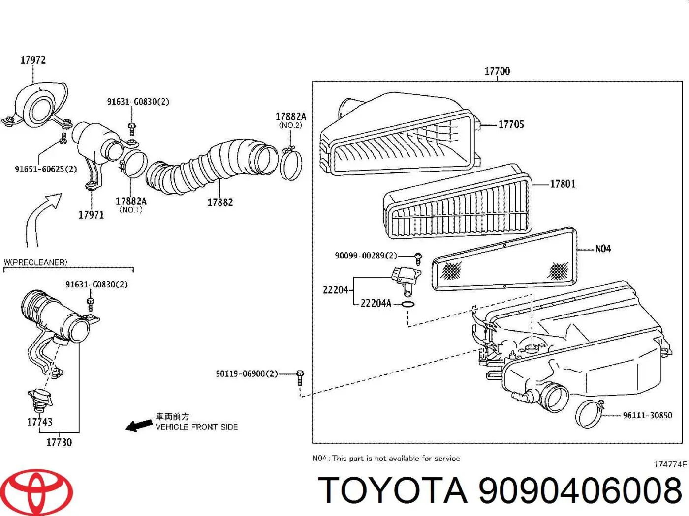 9090406008 Toyota 