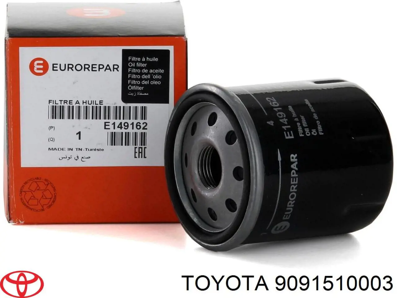 9091510003 Toyota filtro de aceite