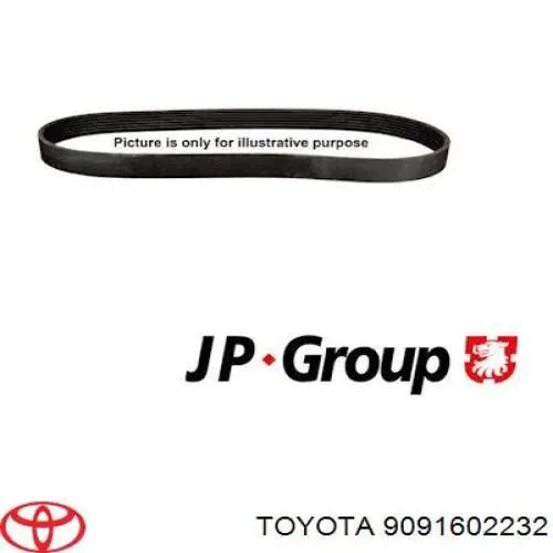 9091602232 Toyota correa trapezoidal