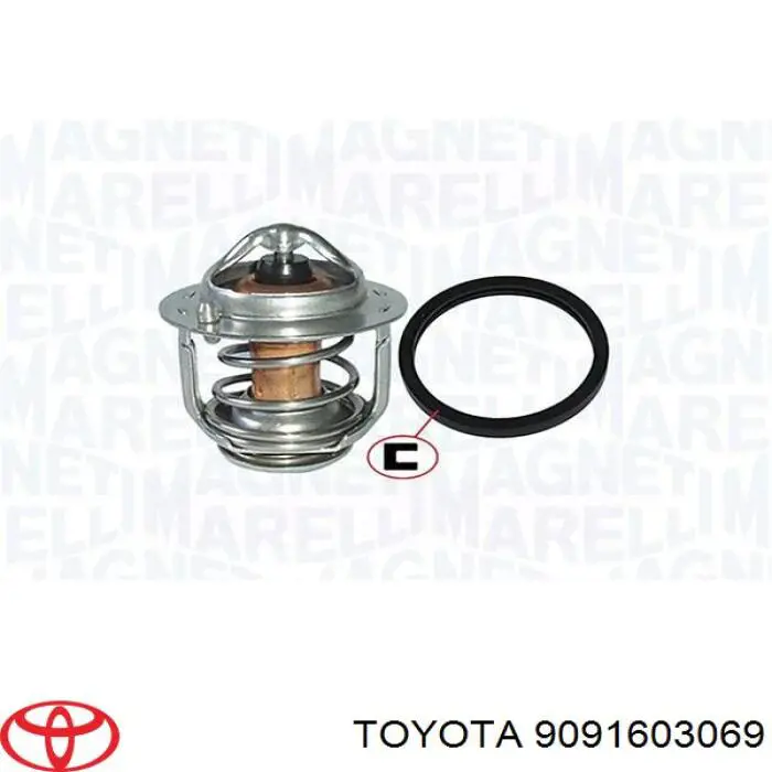 9091603069 Toyota termostato, refrigerante