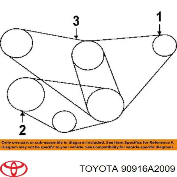  Correa trapezoidal para Toyota Solara V3