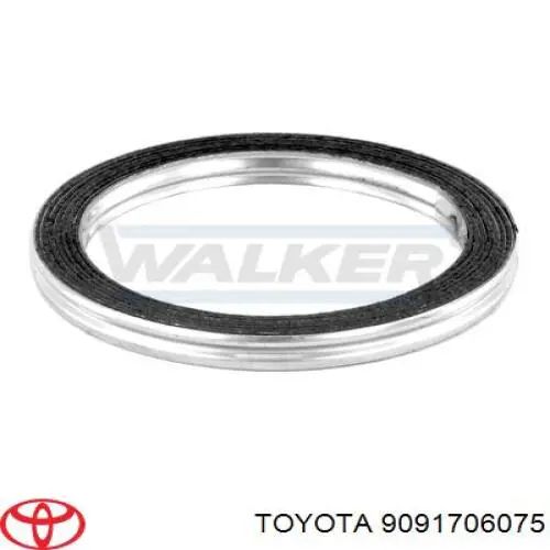 9091706075 Toyota junta, tubo de escape