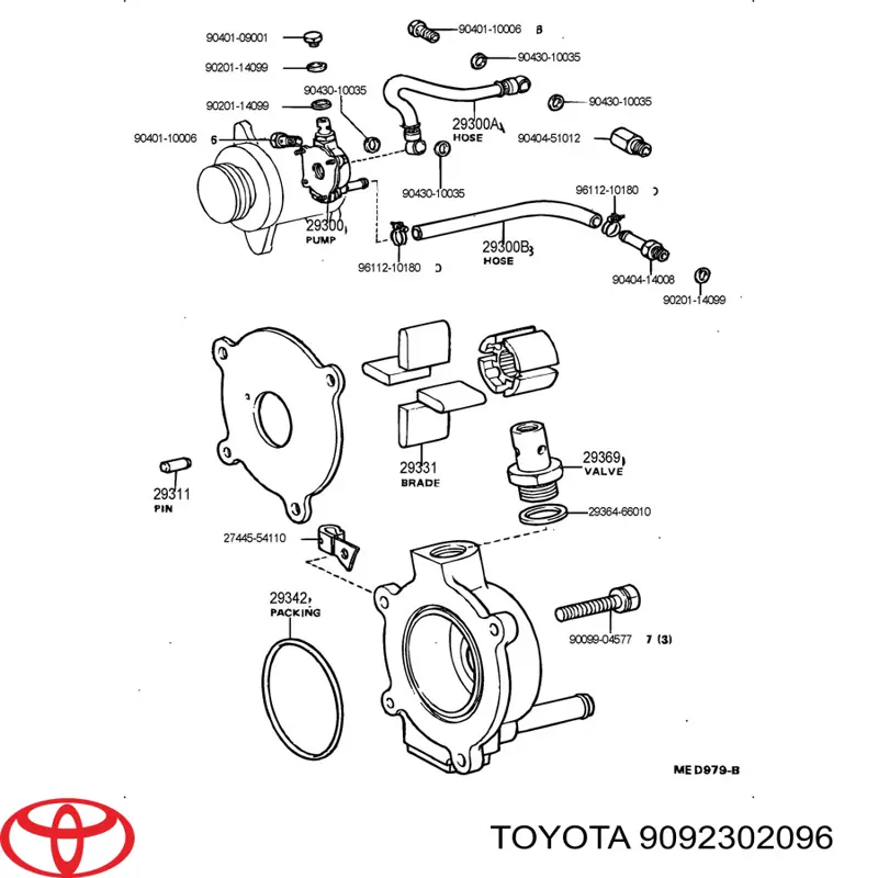 9092302096 Toyota 