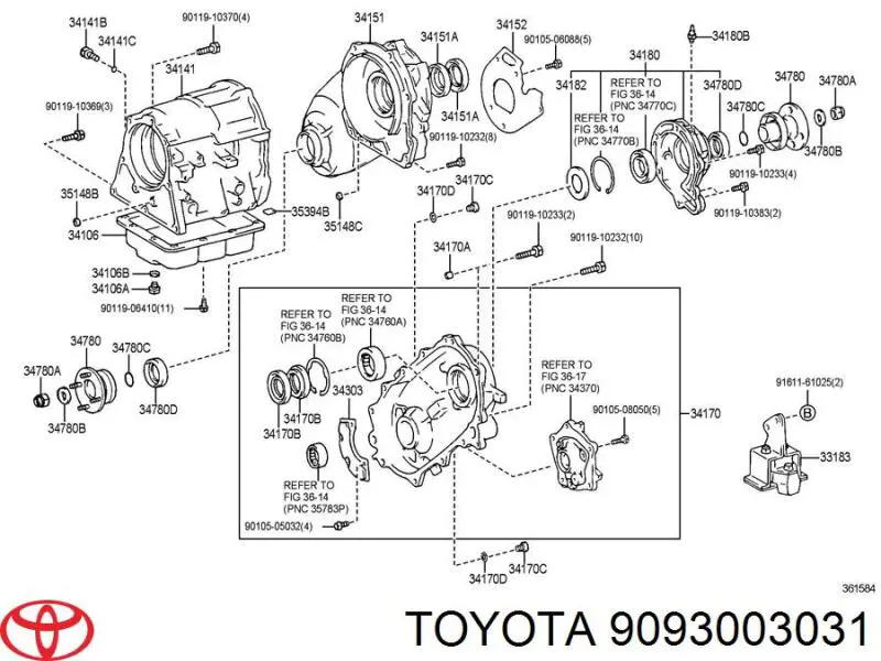  Respiradero de la carcasa del eje trasero para Lexus GX 