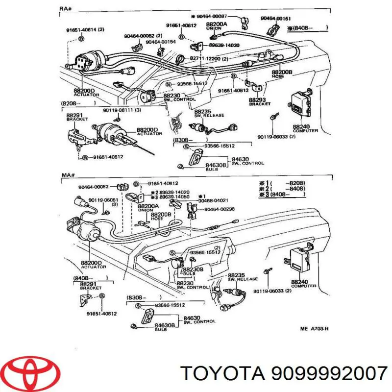 9099992007 Toyota 